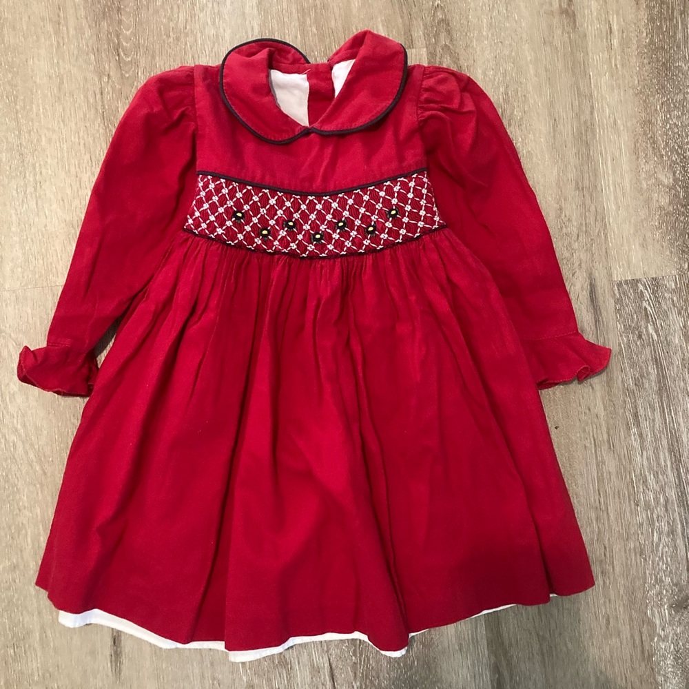 Will’ Beth gorgeous red dress size 2t/3T 100% cotton